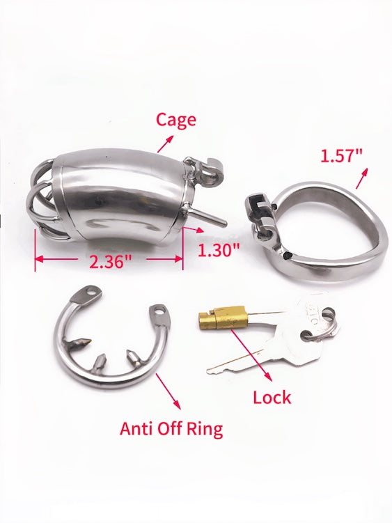 Anti Slip Stainless Steel Cock Cage