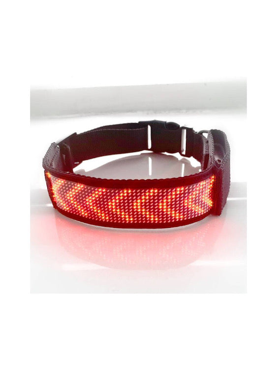 BDSM LED Bluetooth Collar For Good Gay Boy Red