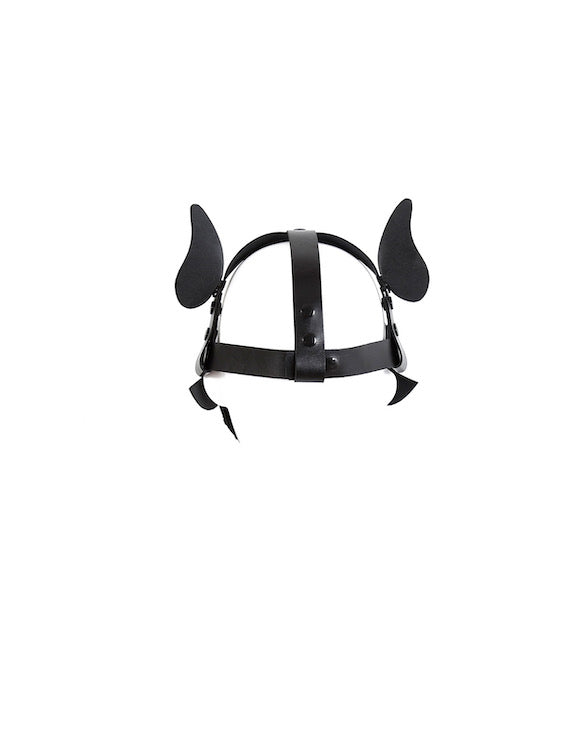 BDSM Puppy Play Gear Leather Puppy Dog Mask Hood