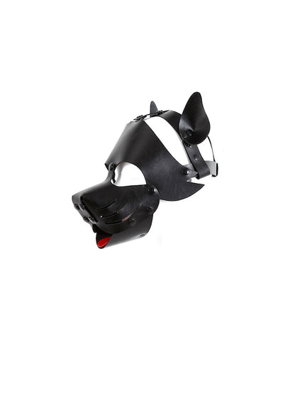 BDSM Puppy Play Gear Leather Puppy Dog Mask Hood