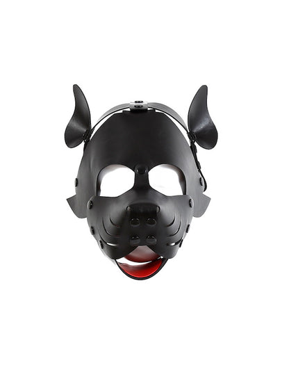 BDSM Puppy Play Gear Leather Puppy Dog Mask Hood