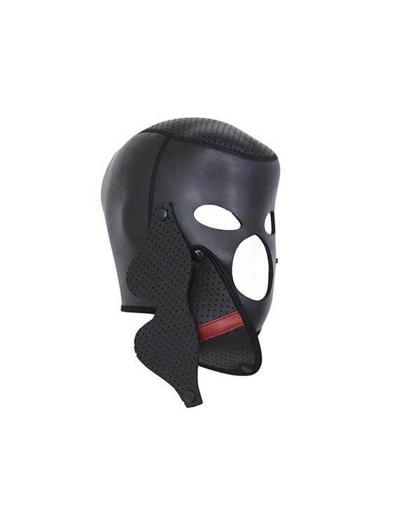 BDSM Scorpion Mask Hood With Removable Blindfold and Mouth Cover