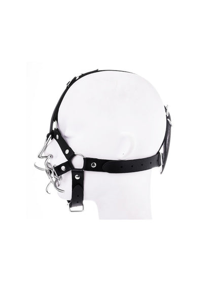 Bdsm Sex Toy Mouth Gag With Nose Hook Harness