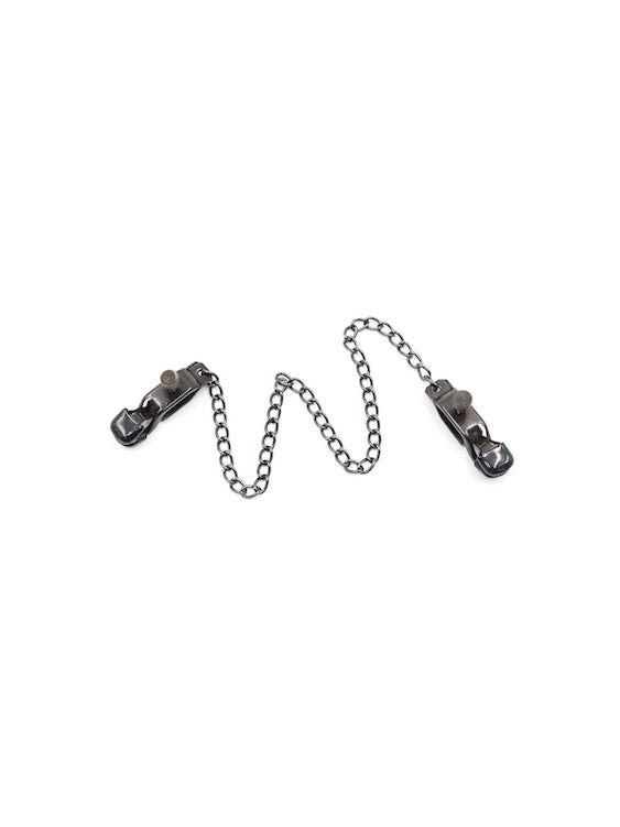 Broad Tip Nipple Clamps with Adjustable Link Chain