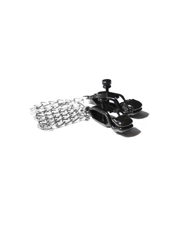 Broad Tip Nipple Clamps with Adjustable Link Chain