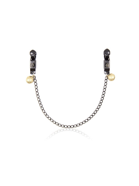 Broad Tip Nipple Clamps with Adjustable Link Chain