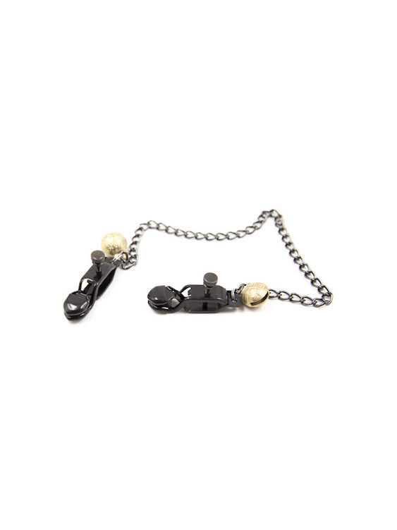 Broad Tip Nipple Clamps with Adjustable Link Chain