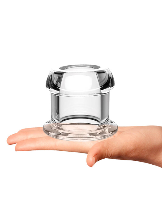 Clear View Hollow Anal Plug With Cover