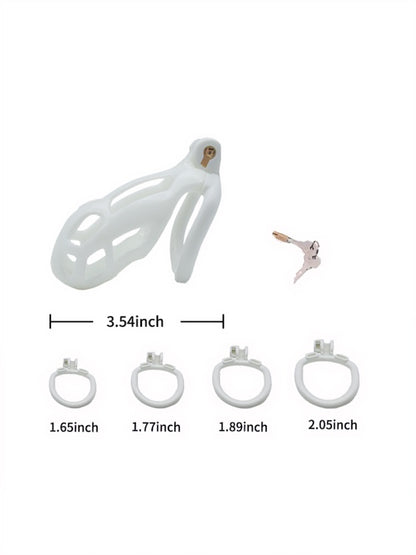 Cobra 2.0 Male Chastity Device White