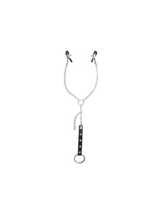 Gay Male Nipple Clamps With Chain And Cock Ring