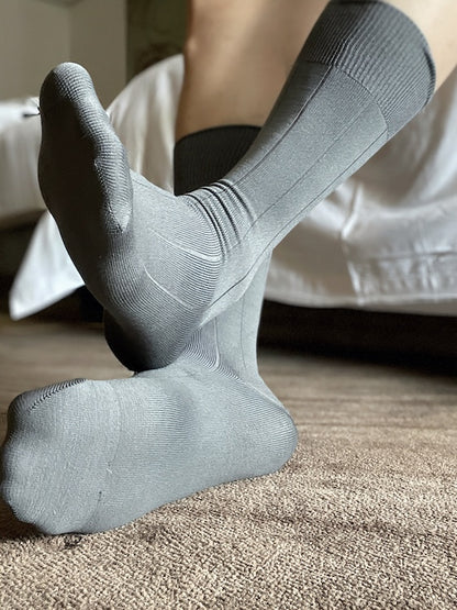 Grey Men's Nylon Socks