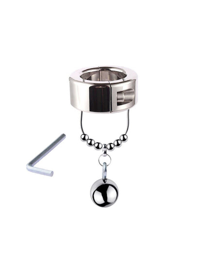 Heavy Stainless Steel Ball Stretchers With Anal Plug For Gay Men BDSM Games