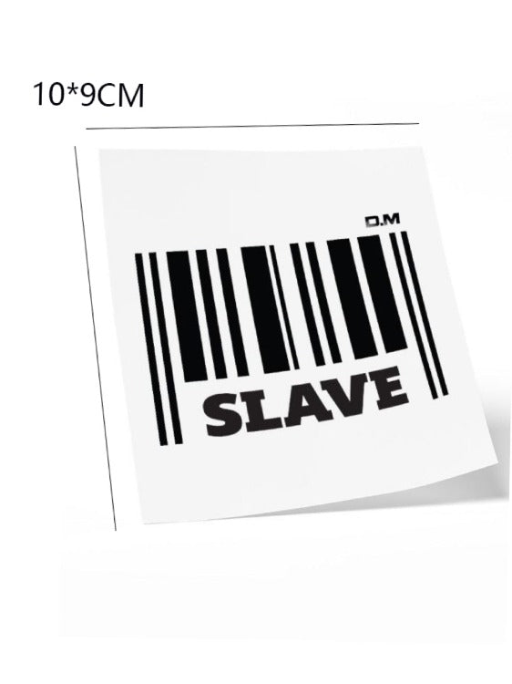 I‘m Slave Temporary Waterproof Tattoo Sticker Sample