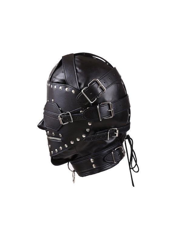 Leather Bondage Hood