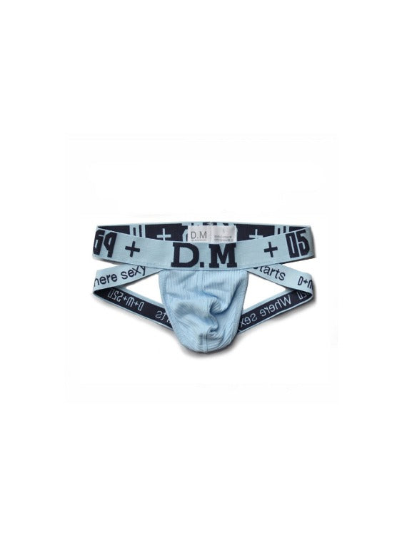 Men's Cotton Double-String Underwear Greyish Blue