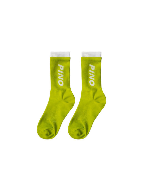 Men's Fluorescent Chartreuse Crew Socks