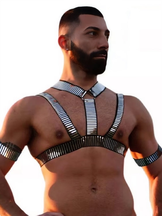 Men's Harness Covered With Sequin