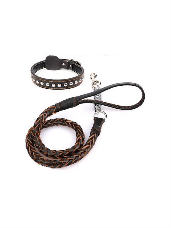 Men's Puppy Play Collar And Leash Set