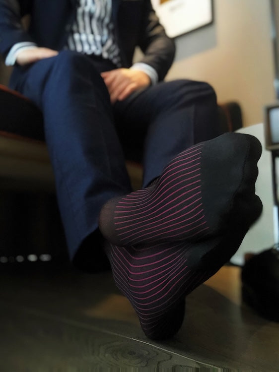 Mens-Suit-Socks-With-Stripe