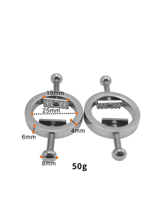 Metal Adjustable Nipples Clamp Weights For Gay Men