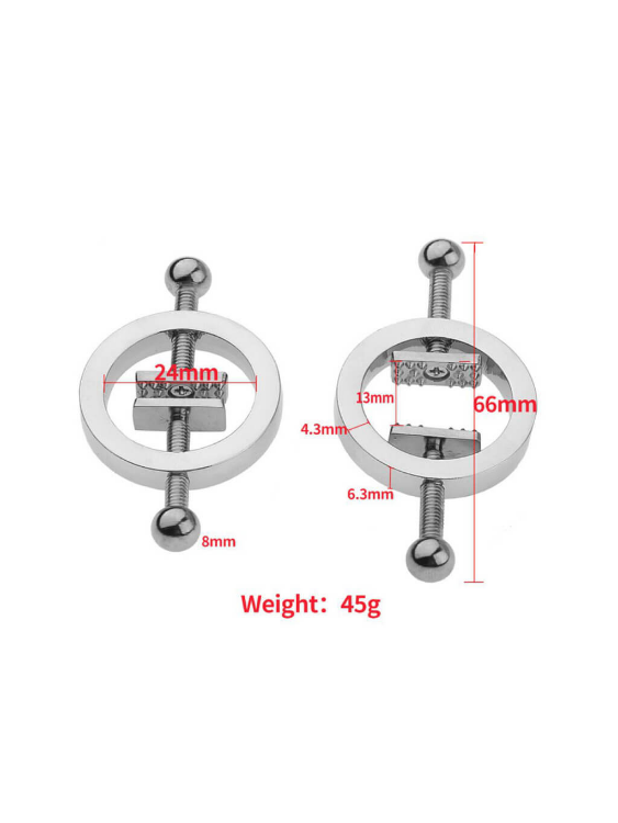 Metal Adjustable Nipples Clamp Weights For Gay Men