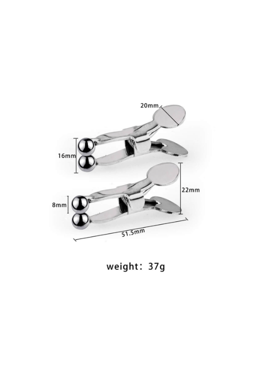 Metal Adjustable Nipples Clamp Weights For Gay Men