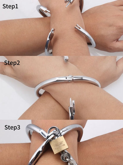 Metal Cross Sexual Handcuffs