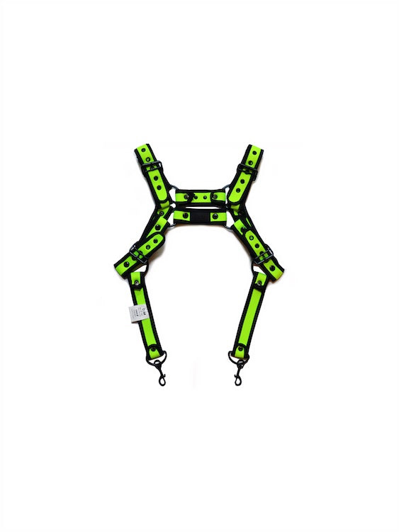 Neon Mens Body Harness With Snaps