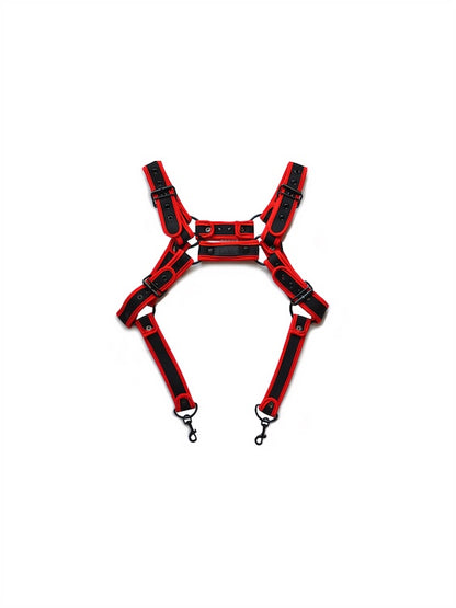 Neon Mens Body Harness With Snaps