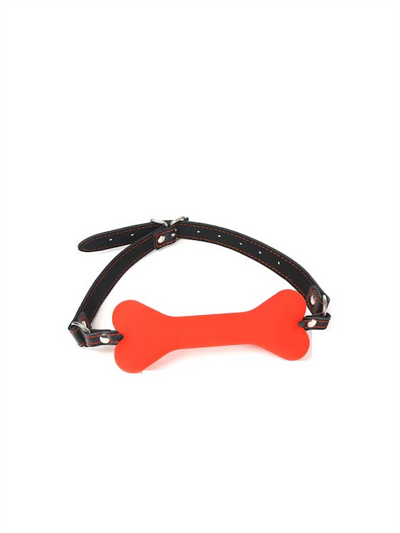 Puppy Play Silicone Dog Bone Gag