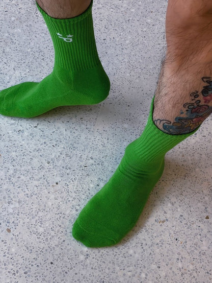 Star Fetishism Walking On Air Sports Socks For Gay Men Sock Fetish Green