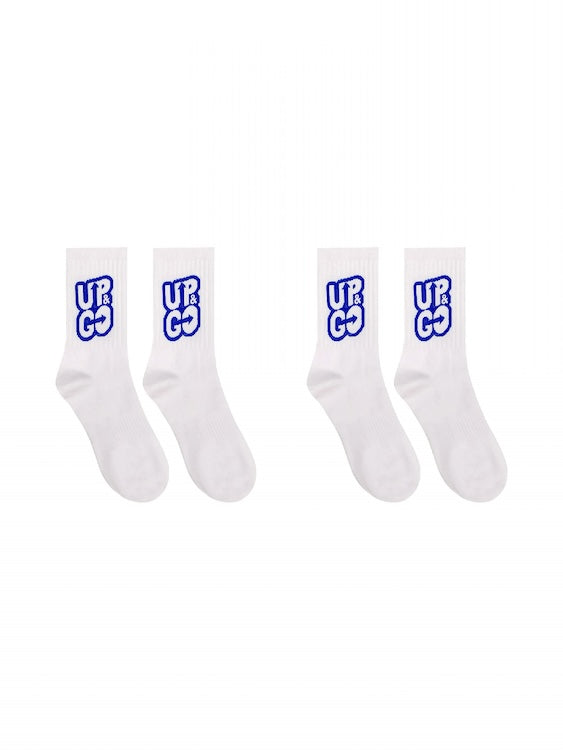 UPGO Boy's White Crew Socks