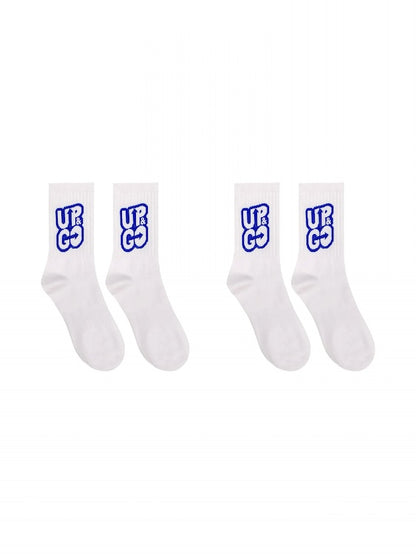 UPGO Boy's White Crew Socks