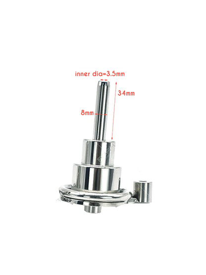 Ultra Small Stainless Steel Male Chastity Cage with Metal Penis Plug Tube