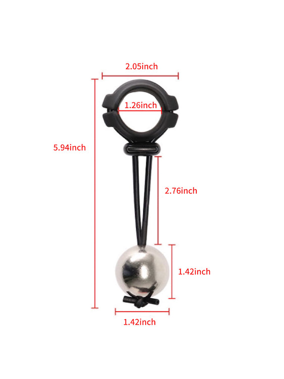 Ball Weight And Ball Stretcher With Cock Ring For Penis Weight Training