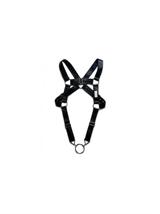 Men's Leather Harness with Cock Ring