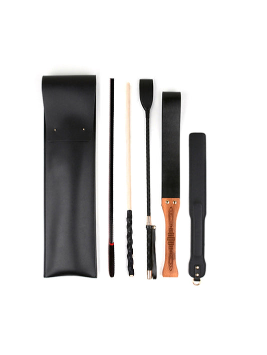 Spanking Paddle Slapper Crop Cane Set For BDSM Sex