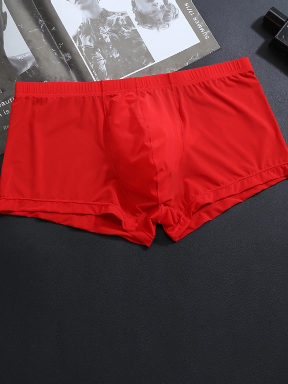 3PCS Icy-silk Men's Boxer Briefs