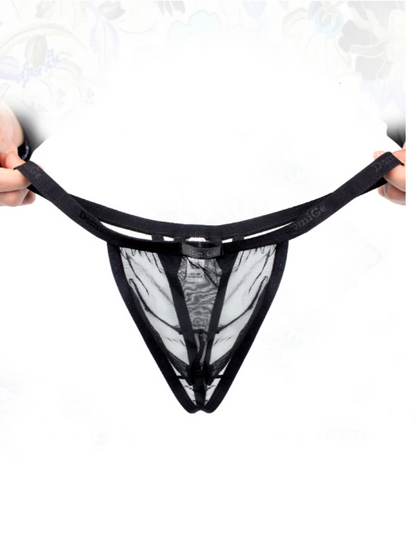 Sexy All-Transparent Mesh G-String for Seduction