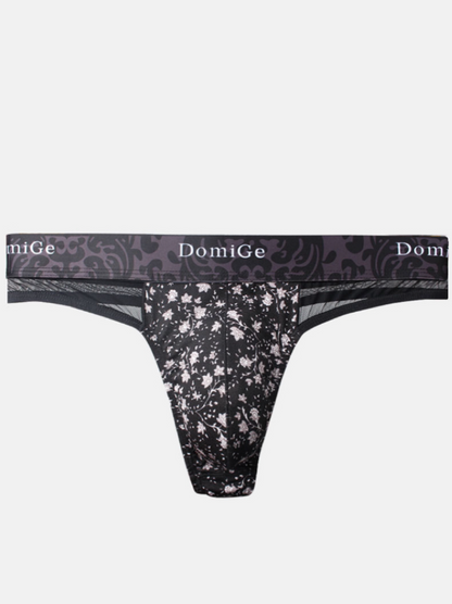 2 PCS Sheer and Sexy: Floral Patterned Thong