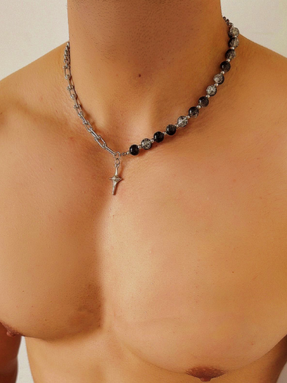 Stellar Ice Titanium Steel Necklace for Men