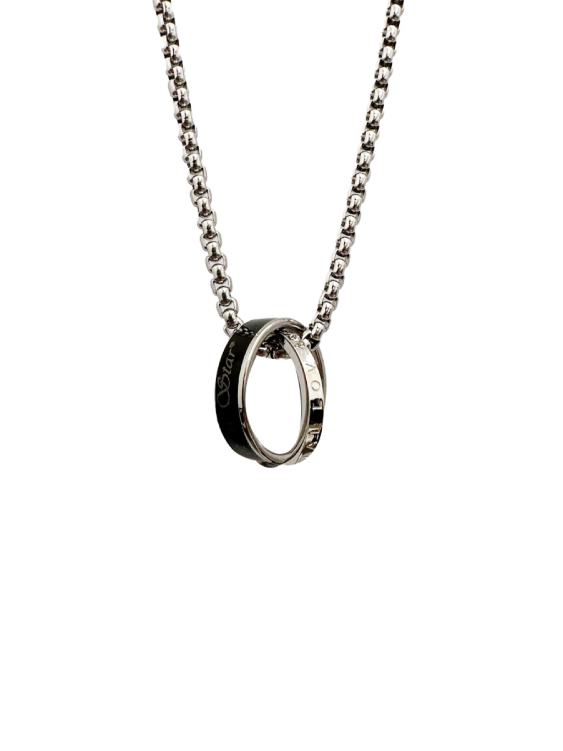 Titanium Steel Double Loop Necklace