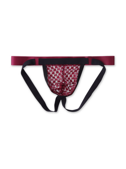 Sexy Mesh Breathable Double Pouch Thong