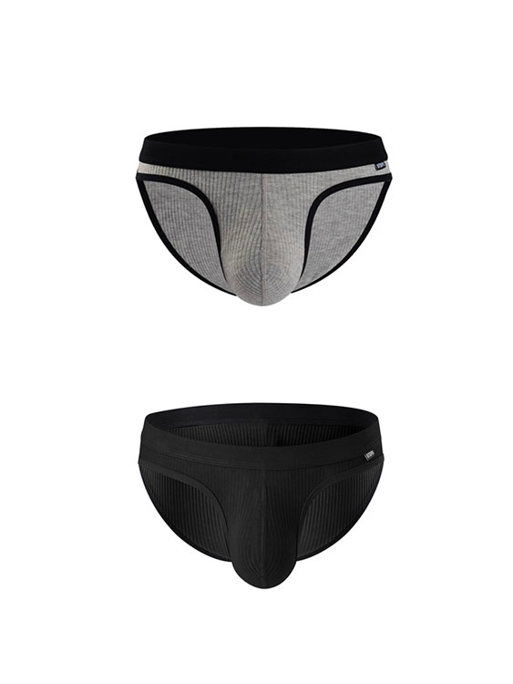 2-Pack Men's Underwear with Big Pouch Design for Spring and Summer