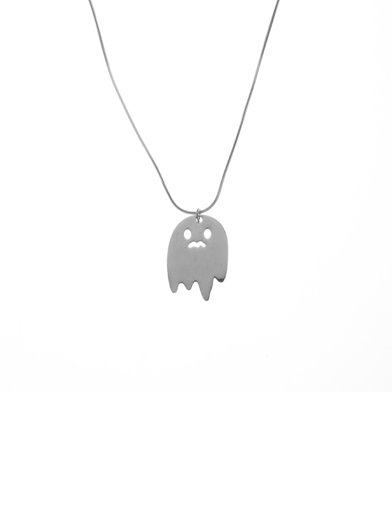 Ghostly Sweet and Cool Minimalist Pendant Necklace for Men