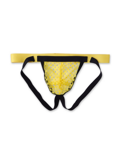 Sexy Mesh Breathable Double Pouch Thong