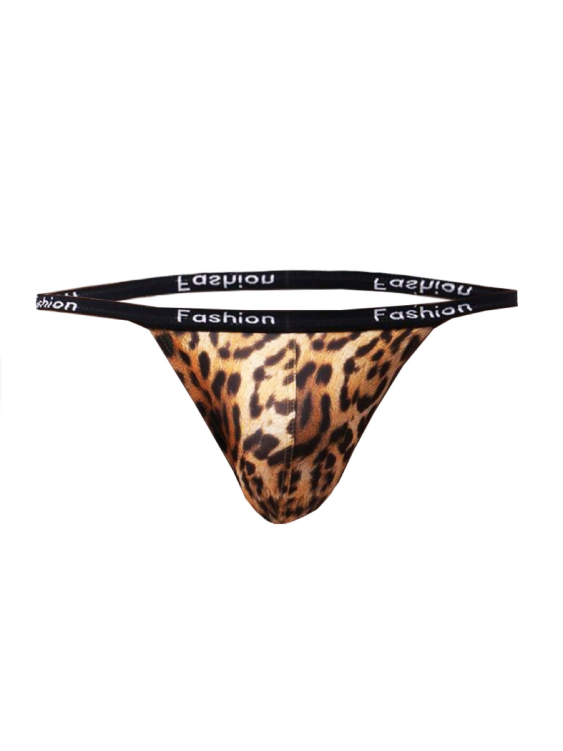 Leopard Print Double String Thong