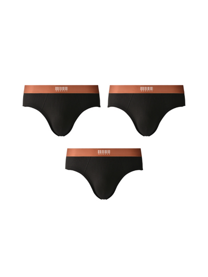 3Pcs Sophisticated and Sexy Cotton Triangle Underwear for Men with Big Pouch