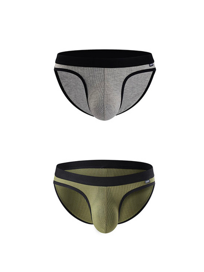 2-Pack Men's Underwear with Big Pouch Design for Spring and Summer