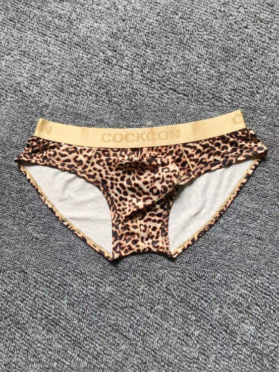 Sexy Low-rise Leopard Print Triangle Briefs